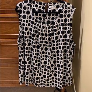 Calvin Klein Black/White Blouse